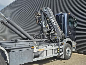 Scania R114.340 6x2 / HIAB CRANE + 25T HOOKLIFT